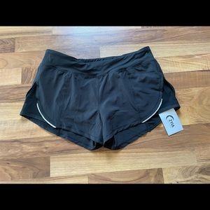 ZYIA Black Mesh Energy Shorts